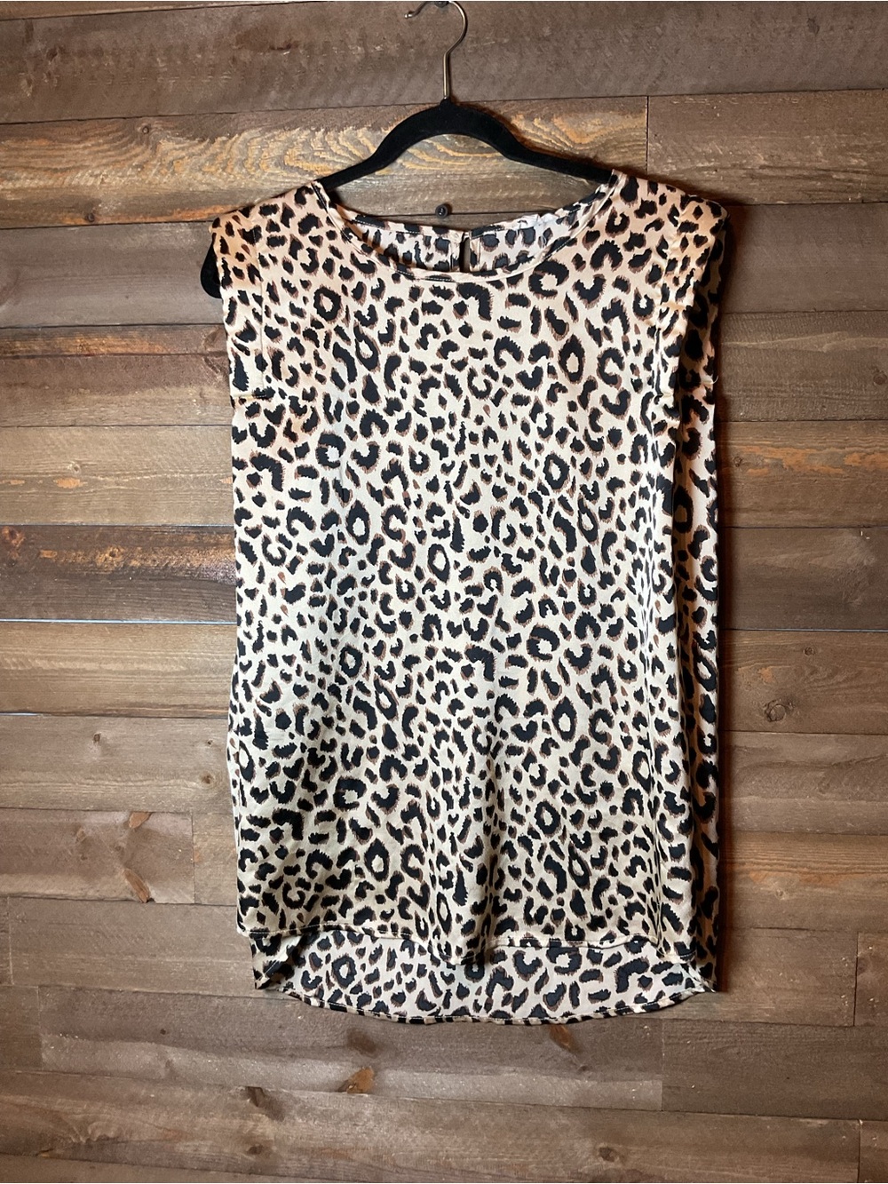 JODIFL Leopard Print Sleeveless Top Women’s Size Large
